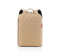 Reisenthel Classic Backpack M Rhombus Black - Zaino Sofisticato, Design Moderno con Dorso in Rete - Base Rettangolare per la stabilità