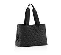 Reisenthel classic shopper L rhombus black - Spaziosa borsa della spesa ed elegante borsetta in uno - Realizzata in materiale idrorepellente