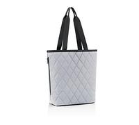 reisenthel Classic Shopper - Spaziosa borsa per la spesa e elegante borsa in un unico - Realizzato in materiale impermeabile, Rhombus Light Grey, M