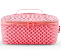 reisenthel Coolerbag M Pocket Mesh Coral - Borsa termica con tomaia in bottiglie di PET riciclate, ideale per il pranzo in viaggio