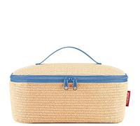 reisenthel Coolerbag M Pocket Raffia Blue - Borsa termica con tomaia in bottiglie di PET riciclate, ideale per il pranzo in viaggio
