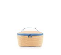 reisenthel Coolerbag S Pocket Raffia Blue - Borsa termica con tomaia in bottiglie di PET riciclate, ideale per il pranzo in viaggio