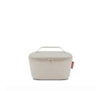 reisenthel coolerbag S pocket - Borsa Termica Realizzata con Bottiglie in PET Riciclate, Adatta per Spesa o Pranzo e Snack in Viaggio, Tessuto Idrorepellente, 2,5 L, Nero, Couleur:herringbone sand