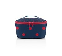 reisenthel coolerbag S pocket - Borsa Termica Realizzata con Bottiglie in PET Riciclate, Adatta per Spesa o Pranzo e Snack in Viaggio, Tessuto Idrorepellente, 2,5 L, Nero, Couleur:mixed red dots