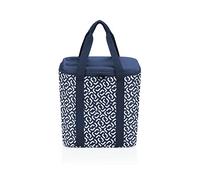 reisenthel coolerbag XL pocket - Borsa Termica Realizzata con Bottiglie in PET Riciclate, Adatta per Spesa, Picnic e in Viaggio, Tessuto Idrorepellente, 30 L, Fantasia Signature Navy
