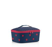reisenthel coolerbag XL twist silver - borsa frigo XL in tessuto poliestere di alta qualità - ideale per picnic, shopping e in viaggio, Couleur:mixed dots red