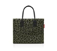 reisenthel Daily Shopper - Borsa shopper moderna e lineare per ogni occasione, pratica borsa, abbastanza grande per i vostri acquisti e gli oggetti di uso quotidiano, Teddy Leo Olive, 42 x 35 x 17 cm