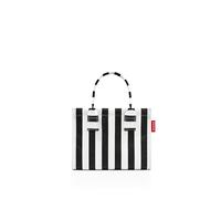 reisenthel Daily Shopper XS Summerstripes Black - Borsa moderna e lineare per ogni occasione - pratica borsetta, abbastanza grande per i vostri acquisti e oggetti di uso quotidiano