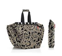 Reisenthel easyshoppingbag - Borsa Shopper Versatile e Spaziosa, Pratico Design da Appendere al Carrello e Ripiegabile, Custodia, 30 L, Fantasia a Pois Mix, Couleur:Baroque Marble