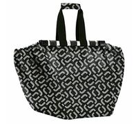 Reisenthel easyshoppingbag - Borsa Shopper Versatile e Spaziosa, Pratico Design da Appendere al Carrello e Ripiegabile, Custodia, 30 L, Fantasia Nero Signature