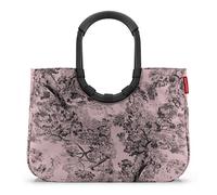reisenthel Loopshopper L - Borsa robusta con pratici scomparti in bottiglie in PET riciclate, design affascinante e impermeabile, oro, Jacquard Rose, L
