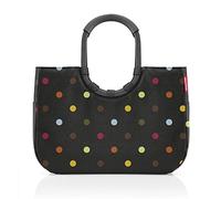 Reisenthel loopshopper L - Borsa da Shopping, Design Elegante e Idrorepellente, Shopper con Manici Rigidi Imbottiti in Alluminio, 25 L, Fantasia a Pois