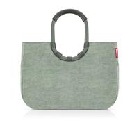 reisenthel Loopshopper L - Borsa robusta con pratici scomparti in bottiglie in PET riciclate, design affascinante e impermeabile, oro, Frame Twist Sage, L