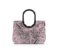 reisenthel Loopshopper L - Borsa robusta con pratici scomparti in bottiglie in PET riciclate, design affascinante e impermeabile, oro, Jacquard Rose, L