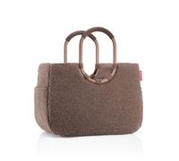 reisenthel Loopshopper L - Borsa robusta con pratici scomparti in PET riciclato, design affascinante e idrorepellente, colore: oro, Teddy Chocolate, L, Utilità