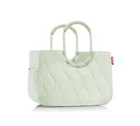 reisenthel Loopshopper L - Borsa robusta con pratici scomparti in PET riciclato, design affascinante e idrorepellente, colore: oro, Matcha ghiacciato Puffer, L, Utilità