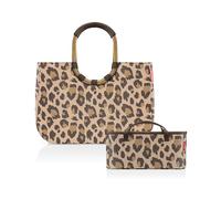 reisenthel Loopshopper L Frame Leo Macchiato + Organizer Leo Macchiato - Organizzatore funzionale per borse - Per ancora più ordine nella vostra borsa Reisenthel