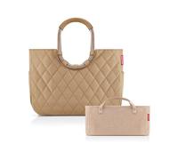 reisenthel Loopshopper L Frame Rhombus Ginger + Organizer Twist Coffee - Organizer funzionale per tasche organizer per ancora più ordine nella vostra borsa Reisenthel