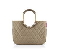 Reisenthel loopshopper L - Stabile Tasche mit praktischen Fächern aus recycelten PET-Flaschen - Charmantes und wasserabweisendes Design gold