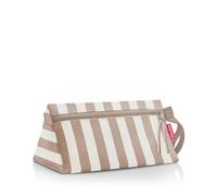reisenthel Maxi Case, beauty case triangolare, grande scomparto principale, tasca interna e pratico cinturino da polso, Strisce estive nere, Einheitsgröße, Moderno e senza tempo