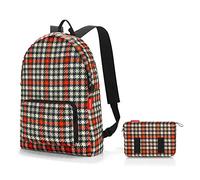 Reisenthel Mini Maxi Rucksack, Zaino Unisex Adulto, Multicolore (Glencheck Red), 45 Centimeters