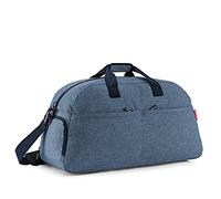 reisenthel overnighter plus twist silver - borsa da viaggio/sport extra large e intelligente, idrorepellente, funzionale con molte tasche interne ed esterne, Couleur:twist blue