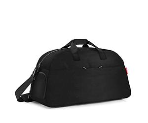 reisenthel overnighter plus twist silver - borsa da viaggio/sport extra large e intelligente, idrorepellente, funzionale con molte tasche interne ed esterne, Couleur:black