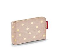 reisenthel pocketcase - Organizer tascabile, compatto, Metallic Dots Coffee, 18 cm, Moderna