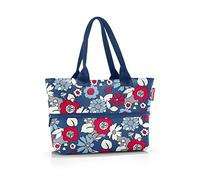Reisenthel shopper e1 - borsa di grande capacità in tessuto poliestere di alta qualità, Couleur:florist indigo