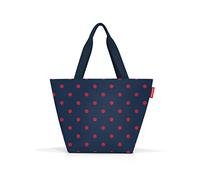 reisenthel Shopper M Mixed Dots Red - Spaziosa borsa per la spesa e elegante borsa in un unico - In materiale impermeabile, Colore: rosso