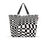 Reisenthel shopper XL Op-art - Borsa Multiuso con Cerniera, per Spiaggia, Shopping e Sport, Capiente ed Elegante, Tasche Interne, Tessuto Idrorepellente, 35 L