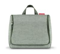 reisenthel toiletbag XL pratico beauty case con gancio, materiale impermeabile, Twist Sage, xl