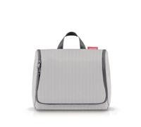 reisenthel toiletbag XL pratico beauty case con gancio, materiale impermeabile, A spina di pesce grigio, xl