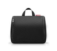 reisenthel toiletbag XL pratico beauty case con gancio, materiale impermeabile, Mesh Black, 28 cm, Trousse per cosmetici