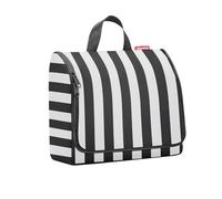 reisenthel toiletbag XL trousse, Strisce estive nere, 28 cm, moderno