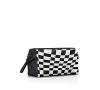 reisenthel travelcosmetic florist indigo - borsa per cosmetici da viaggio forte, robusta e pratica, cinghia a mano, materiale idrorepellente, Couleur:op-art