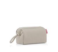 reisenthel travelcosmetic herringbone sand - borsa per cosmetici da viaggio forte, robusta e pratica, cinghia a mano, materiale idrorepellente