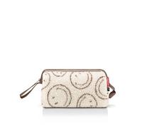 reisenthel Travelcosmetic - Trousse da viaggio, robusta, pratica e robusta, con tracolla, materiale idrorepellente, Smiley Teddy Cioccolato, One Size, Classico
