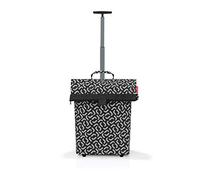 reisenthel trolley M - Carrello Multiuso per Spesa, per Viaggio o Lavoro, Capiente e Pratico, con Cerniera e Manico Estensibile, Tessuto Idrorepellente, 43 L, Fantasia Nero Signature