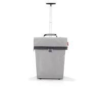 reisenthel Trolley M portatile con robusto telaio in alluminio, Couleur: Herringbone Grey