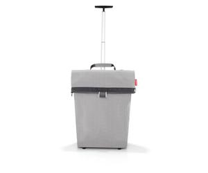 reisenthel Trolley M portatile con robusto telaio in alluminio, Couleur: Herringbone Grey