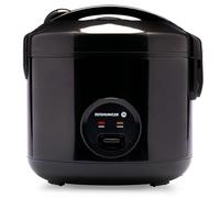 REISHUNGER Cuocere riso e piroscafo - 1,8 l - Nero | per 1 - 10 persone - con rivestimento in ceramica - Preparazione rapida senza bruciare - Con funzione di mantenimento