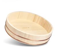 REISHUNGER Hangiri Ciotola in Legno principiante (Ø 48 cm) - Disponibile da 30 cm a 60 cm - Set in Legno per Riso Sushi