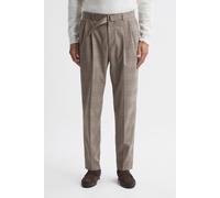 Reiss Price Of Wales Check Self Tie Belted Trouser Brown Taglia: 32 | Pantaloni sartoriali Outlet | Uomo | Marrone