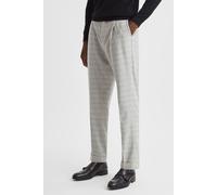 Reiss Price Of Wales Check Side Adjuster Trouser Soft Grey Taglia: 30 | Pantaloni sartoriali Outlet | Uomo | Grigio
