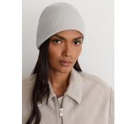 Reiss Reiss Freya Wool-Blend Rib-Knit Beanie one Grigio