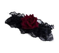 REITINGE Accessori per costume da pirata Giarrettiera con pugnali da pirata Anelli per gambe di fiori in pizzo per Halloween Gioco di ruolo Maschere Accessori per costumi da pirata, C, Taglia unica