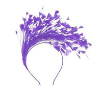 REITINGE Accessorio per capelli a triangolo con piume, accessorio per eventi all'aperto, per feste di Halloween, cosplay, eventi e spettacoli teatrali, copricapo triangolare con piume