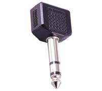 REITINGE Adattatore uditivo maschio da 6,35 mm a due da 3,5 mm per musicisti che assicurano il collegamento sul palco adattatore uditivo Hi-Fi