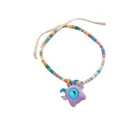 REITINGE Braccialetti, 10 stili di perline di riso fatti a mano braccialetto elastico intrecciato divertente mostri con un occhio solo gioielli gioielli multicolore, Pull-out length adjustable, Corda